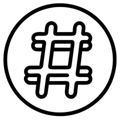 video icon on metal internet button