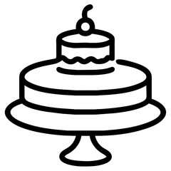 wedding cake illustration