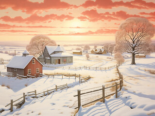 Landscape of winter