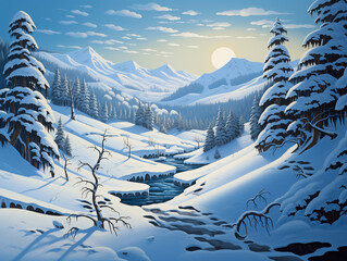 Landscape of winter