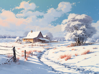 Landscape of winter