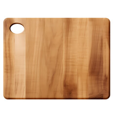 Cutting board on transparent background