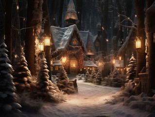 Landscape of Christmas vibe.