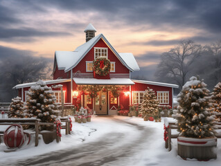 Landscape of Christmas vibe.