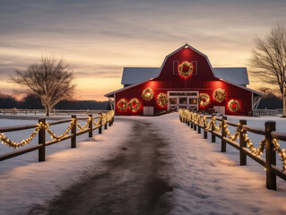 Landscape of Christmas vibe.