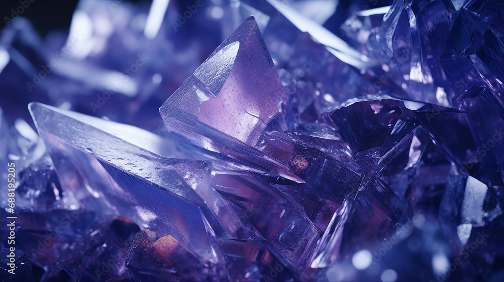 Poster macro view of crystallized organic structures background