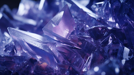 Macro View of Crystallized Organic Structures Background