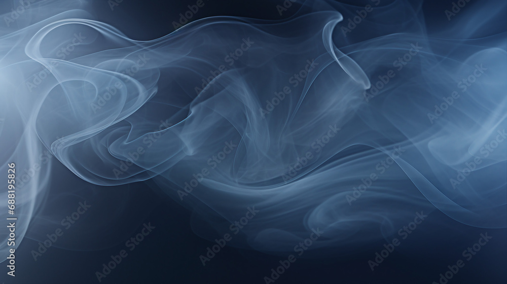 Poster organic smoke patterns in subdued tones background