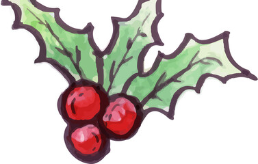 christmas holly berries