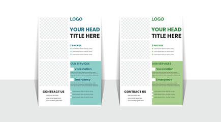 use and edit layout Suitable for social media size A4 health care and medical roll up design presentation and brochure flyer bundle
decoration for exhibition,Health medical flyer.
