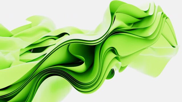 Abstract background with folded textile ruffle, abstract curves, fashion wallpaper, 3d rendering.
