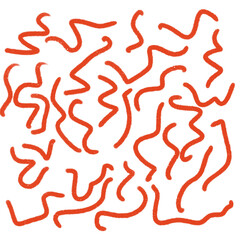 Orange doodles scribble backdrop