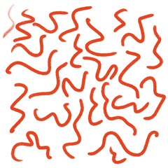 Orange doodles scribble backdrop