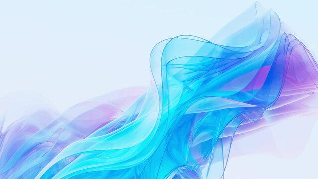 Abstract gradient glass background, 3d rendering.
