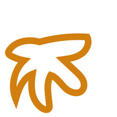 Brown abstract shapes outlines vectors 