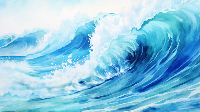 watercolor sea background