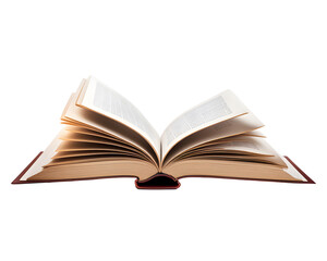 Open Book Isolated on Transparent Background