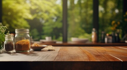 hd concept image kitchen table background for photo editing,