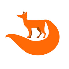 Vector of fox design on white background. Foxs logos or icons. Easy editable layered vector illustration. Wild Animals. - 688205213