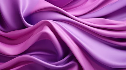 Foto auf Acrylglas material closeup, metal hydrogen, topographic, flowing shapes, purple and pink, copy space, 16:9 © Christian