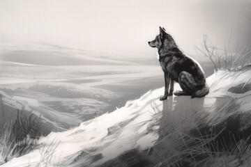 wolf in snow || wolf in winter