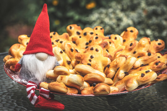 A Stutenkerl belongs to the Saint Nicholas tradition in the German-speaking countries. It is a pastry made of Stuten, sweet leavened dough, in the form of a man (Kerl is German for 'lad' or 'fellow').