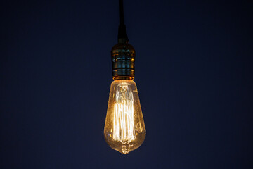 Tungsten light bulb.
