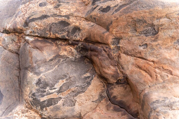Natural Stone Boulder Surface Texture with Wild and Rough Appearance