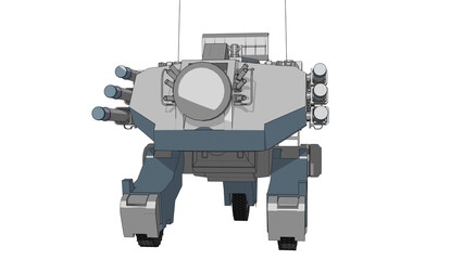 Naklejka premium The Arctic TIC or Tactical Infantry Crawler Vehicle
