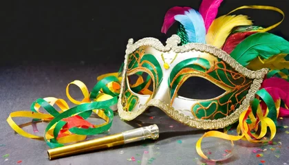 Fototapete Rund Karneval Carnival mask  © zekine