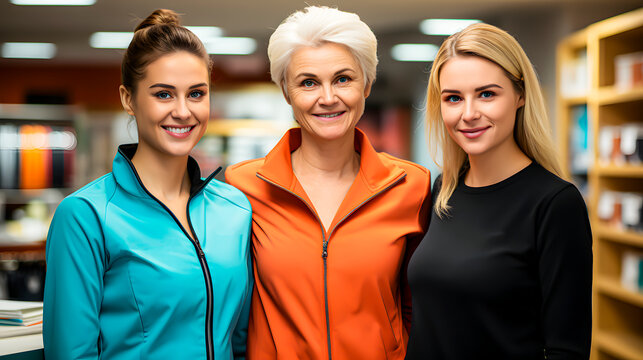 Three Female Athletes Of Different Ages