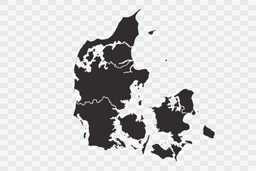 Denmark Map iron Color on White Background quality files Png