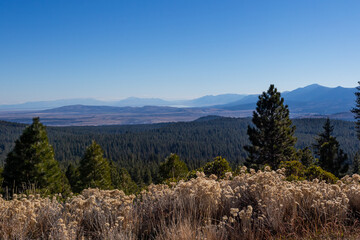 Fototapeta premium Sierra Nevada landscape, view from above