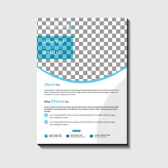 Corporate Business Flyer Template Design - obrazy, fototapety, plakaty