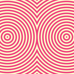 Striped pattern. Crossing circles ornament. Abstract repeat waves texture background. Rings vector. Curves illustration. Rounded figures.