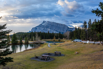 Beautiful view of the Cascade Ponds in the Banff National Park, Alberta, Canada © Victoria Ditkovsky