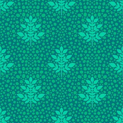 Naklejka na ściany i meble Flora abstract tree seamless leaves pattern for kitchen textiles and fabrics and linens and wrapping