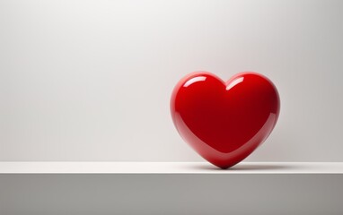 heart in a minimalist style, set against a clean background