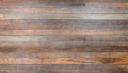 Fototapeta premium Brown wood panel repeat texture. Realistic timber dark striped wall background. Bamboo textured planks banner. Parquet board surface. Oak floor tile. Metal line shape fence 