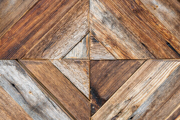 Wooden background. Brown gray background with shades of white in the form of four squares.