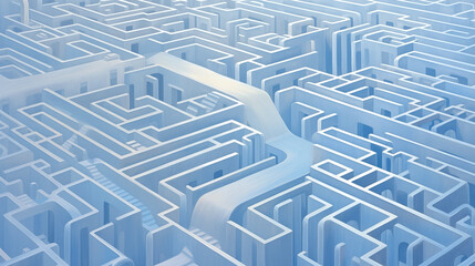 Illustration of a fantastic labyrinth