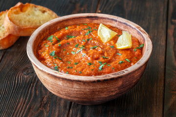 Zaalouk Moroccan eggplant dip