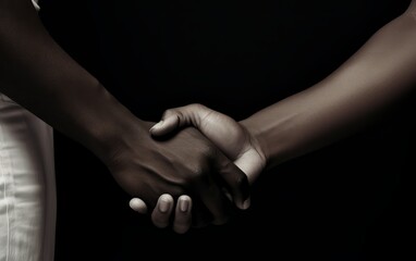Handshake Between Different Skin Color