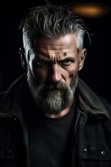 Fototapeta premium a compelling antagonist with a threatening appearance and unique style. generative AI
