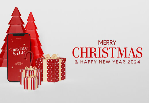 Merry Christmas Mockup
