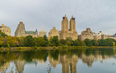 Jacqueline Kennedy Onassis Reservoir inside Central Park in New York City