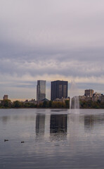 Jacqueline Kennedy Onassis Reservoir inside Central Park in New York City