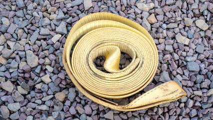 Yellow Nylon Tow Strap