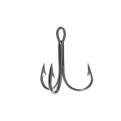 fishing hook isolated on white