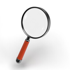 magnifying glass isolated on white